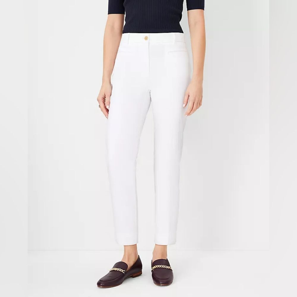 🔺️NWT Anne Klein White Crop Ankle Pants Size 8/29